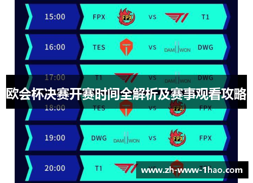 欧会杯决赛开赛时间全解析及赛事观看攻略